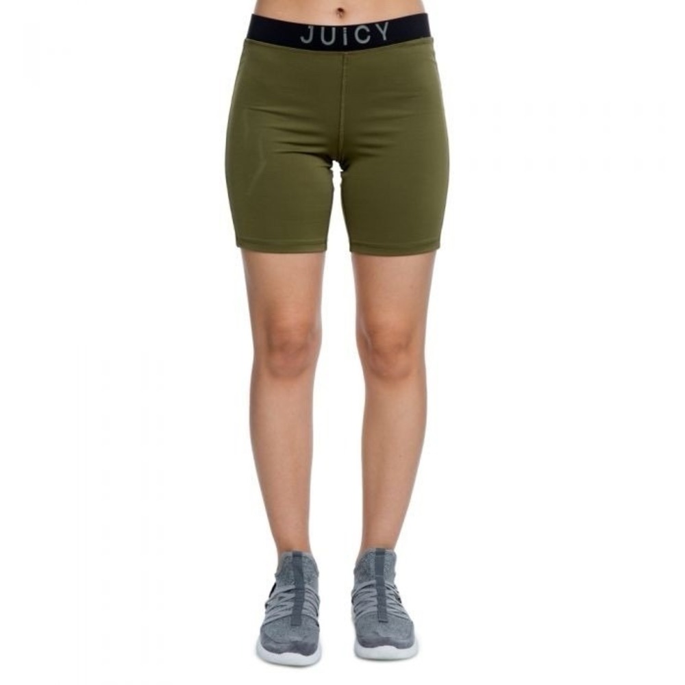 JUICY Couture Sport Active Shorts Gym Olive Black Women's Size S *NEW* $98